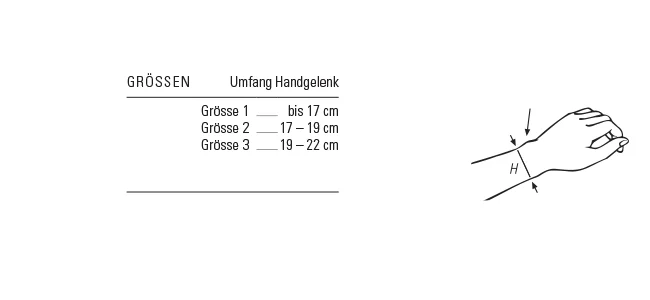 BORT Handgelenkbandage mit Klettverschluss schwarz